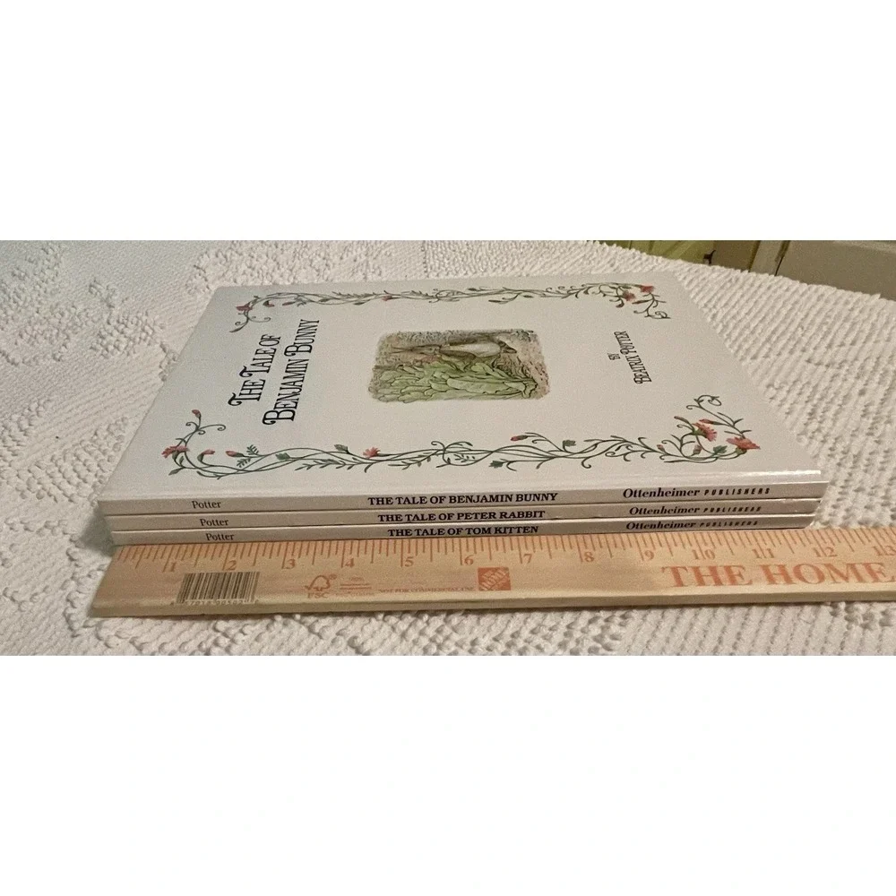 Beatrix Potter Peter Rabbit-Jemima Puddle-Duck- Benjamin Bunny- Tom Kitten Set 4